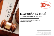 Luật Quản lý Thuế 108/2025/QH15: Những điểm mới quan trọng và tác động đến người nộp thuế